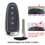 Ford 2013-2020 5 Button Smart Key M3N5WY8609 High Security